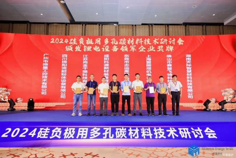 中國建材咸陽科源新材裝備有限公司成功協(xié)辦2024硅負極用多孔碳材料技術研討會并獲獎